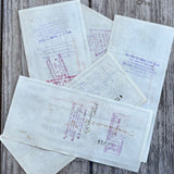 5 Antique 1908 Banking R.S. BATTLES BANK NOTE Checks Girard PA Original LOT