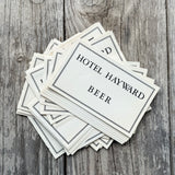 60 WHOLESALE 1910s HOTEL HAYWARD BEER Bottle Labels PRE-PROHIBITION LA, CA Lot
