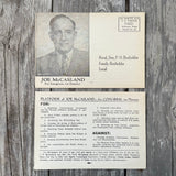 200 Vtg 1960 Vote JOE MCCASLAND for Congress Postcard RIGHT WING Jefferson TEXAS