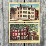 6 Original HENRY LONGFELLOW Poet Educator LINEN Postcard Portland Maine LOT