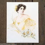 ELEANORA DUSE EMINENT ACTRESS Victorian Lithograph Print 1904