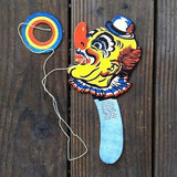 HAPPY CLOWN Cardboard Toy Ring Toss 1950s