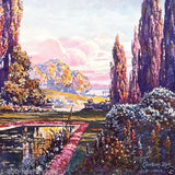 Clarkson Dye MAXFIELD PARRISH Garden Deco Print 1920s
