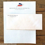 MOTOR BOAT CLUB STATIONARY Sheet & Envelope 1950s