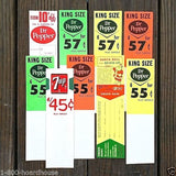 7UP DR. PEPPER Grocery Store Markers 1960s