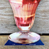WOOLWORTH STRAWBERRY SUNDAE Cardboard Ice Cream Sign 1950s