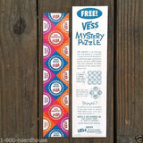 VESS Soda Mystery Cardboard Puzzle Toy 1950s