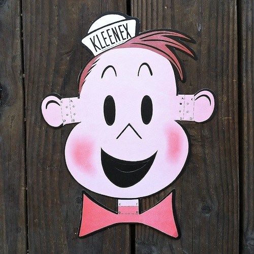 TUBBY CARTOON Cardboard Face Mask 1960s – BestLittleHoardHouse