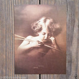 CUPID AWAKE & ASLEEP Lithograph Art Prints 1940s
