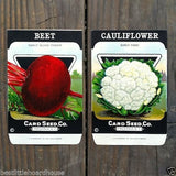 VEGETABLE SEED PACKS Set B Garden Collection 1920's