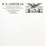 LINDNER TOBACCO Letterhead Stationary 1910s