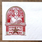 Postal Commemorative Envelope GOLD STAR MOTHERS 1940s