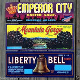 MILLION DOLLAR Citrus Crate Label Collection 1920s-60s