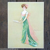 SINGER Victorian Stone Lithograph Print 1909