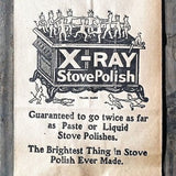 X-RAY STOVE POLISH Cleaning Brown Paper BAG 1900s
