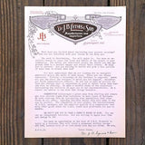 DR. LYNAS & Sons Typewritten Advertising Letter 1910