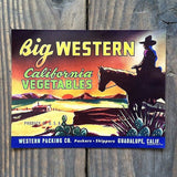 WESTERN THEMED Mini Crate Box Label Collection