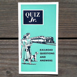 QUIZ JR Railroad Questions Answers Booklet 1955