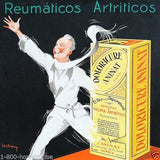DOLORICURE ANINAT PAIN KILLER Cardboard Sign 1920s