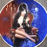 ELVIRA MISTRESS OF THE DARK Round Decal 1988