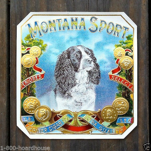 MONTANA SPORT Cigar Tobacco Label 1901 