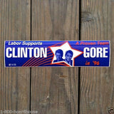 BILL CLINTON Car Bumper Sticker 1996