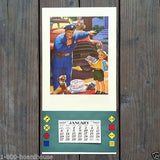 HAPPY BIRTHDAY TEACHER Policeman Promotional Calendar 1950s
