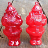 SANTA CLAUS REFILLABLE Candy Xmas Ornaments 1950s