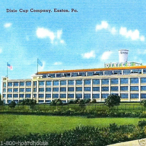 DIXIE CUP Corporation Linen Postcard 1930s