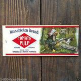 WISSAHICKON Tomato Pulp Can Label 1900s