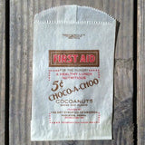 FIRST AID CHOCO-A-CHOO COCOANUTS Snack Bag 1930s