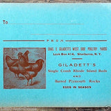 WEST SIDE POULTRY YARDS Invitation Card 1910 
