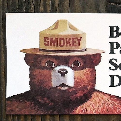 SMOKEY THE BEAR Bookmark 1975