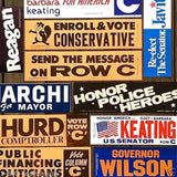 POLITICAL Car Bumper Sticker Collection