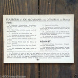 TEXAS CONGRESSIONAL Campaign Postcard 1950