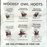 WOODSY OWL Don't Pollute Plastic Litter Bag 1970s