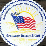 DESERT STORM Military Paper Coasters 1990s