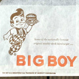 BOB'S BIG BOY RESTAURANT Hamburger Bag 1960s