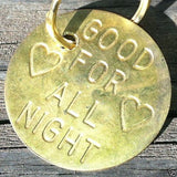 GOOD FOR ALL NIGHT Token Keychain 1960s