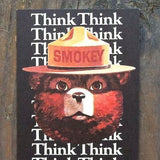 2 SMOKEY THE BEAR Think Bookmark 1982
