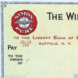 WILLIAMS SIMON BREWERY Payroll Business Check 1940