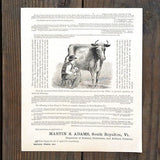 AMERICAN COW MILKER Instructional Phamplet 1867