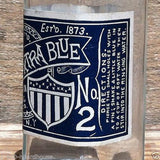 AMERICAN EXTRA BLUE Glass Bottle 1920s