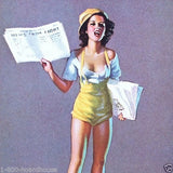 SPECIAL EXTRA Pinup Art Lithograph Print 1940s