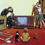 MOTOROLA TV Greeting Card 1970s
