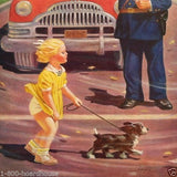CROSSING ETIQUETTE Safety Policeman Calendar 1950s
