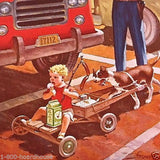 DOG POWER Policeman Promotional Calendar 1950s