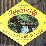 QUEEN COLA Soda Bottle Label 1905