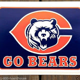 GO BEARS Chicago Bears Decal Sticker 1990s