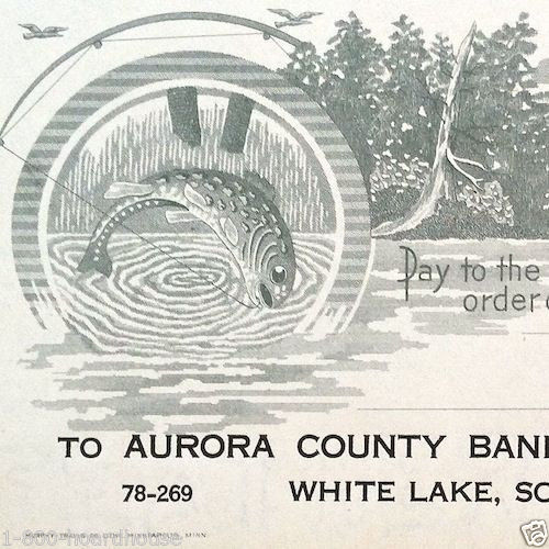 HUEBL COMPANY South Dakota Cancelled Checks 1913 